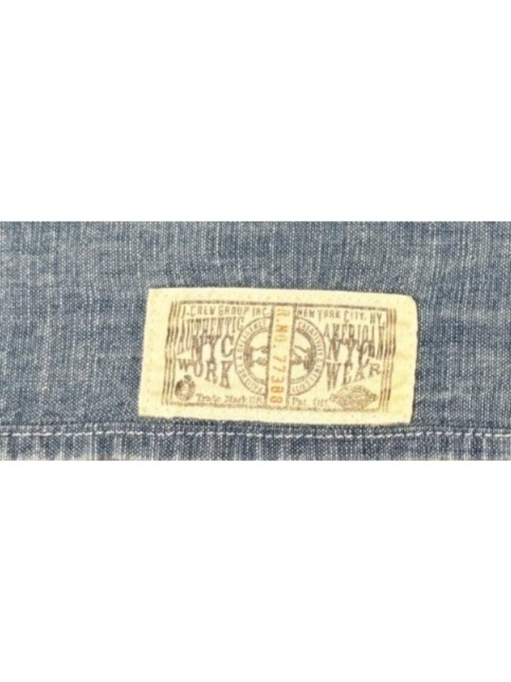 J. Crew Authentic Workwear Women's Blue Denim Chambray Long Sleeve - Picture 6 of 6